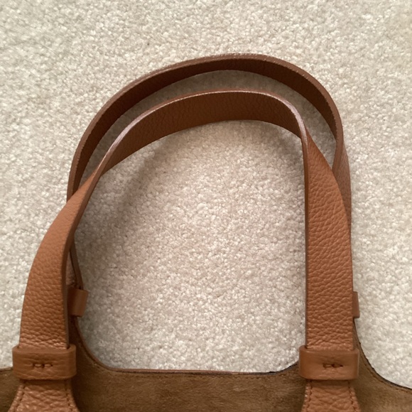 Lia Numa Genuine Leather Made In Italy Ladies Large Tote Basket Weave Pattern - Picture 8 of 15